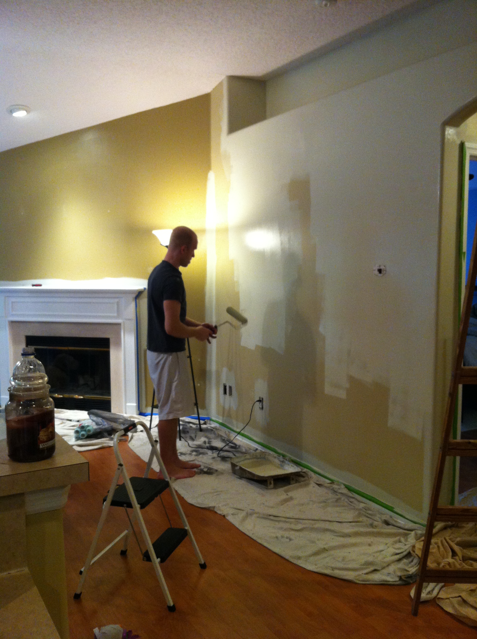 Painting the living room and kitchen | What We're Up To...